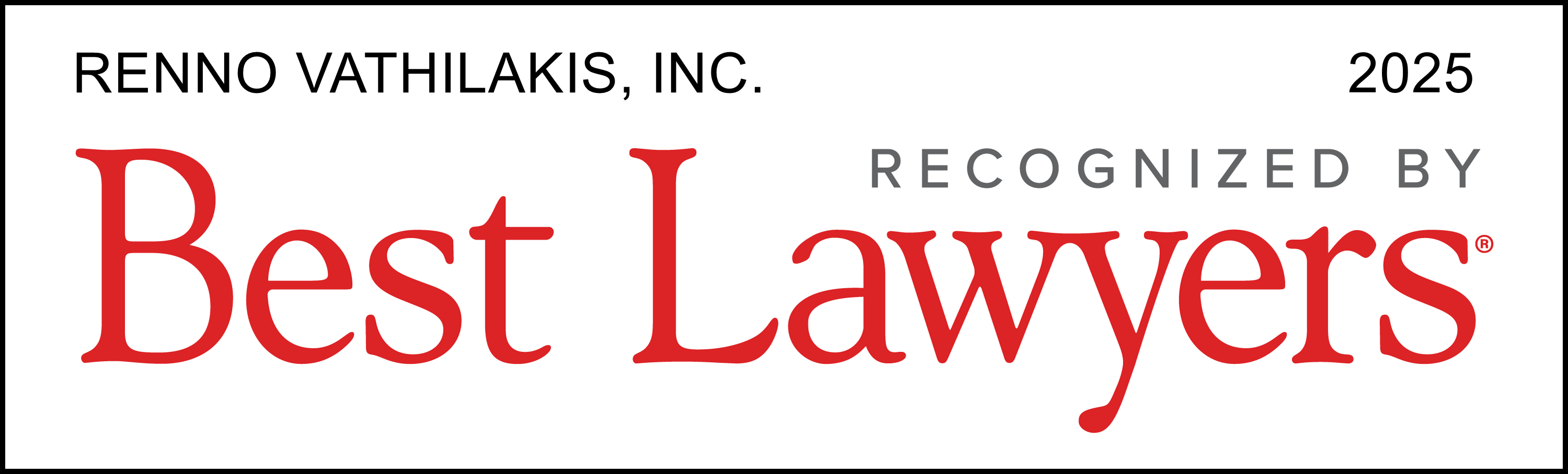 Renno & Vathilakis listé dans Best Lawyers